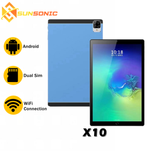 SUNSONIC Tablet 11 Inch 8GB+128GB Android Dual Sim High Resolution Student Learning Online Tablet with Type- C Input