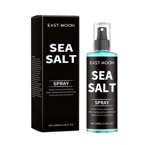 East Moon Sea Salt Curl Texture Spray for Lazy Beach Waves Volumizing Roots Long-Lasting Hold Leave-In Styling Hair Spray 100ml