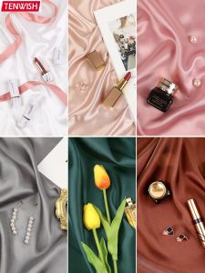 Lazada Bonus Tenwish INS Photo Photography Backdrops Artificial Silk Mercerized Cloth Studio Shoot Material Background for Cosmetic Ring Jewelry