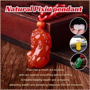 Gemstone Pendant Red Agate Wear the Decoration Jewelry Natural Have a Career Destiny Atmosphere