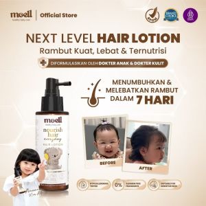 MOELL NOURISH HAIR EVERYDAY - MOELL HAIR LOTION 100ML - HAIR LOTION ANAK  - HAIR LOTION BAYI - HAIR LOTION MOELL
