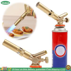 【24 hours Flash Delivery】 Butane Torch Brass with Adjustable Flame Blow Torch For Sous Vide Creme Brulee Baking BBQ