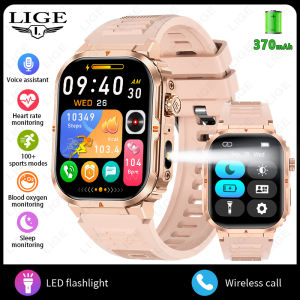 LIGE Original Smart Watch Men and Women Wireless Call Smart Bracelet Blood Pressure Monitor Waterproof Military Sport Fitness Tracker