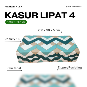 Kasur Busa Lipat 4 Ukuran 200 x 90 Tebal 5cm | Kasur Lantai Murah Bergaransi | Matras Busa Lipat