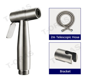 304 Stainless Bidet Spray Complete Set heavy duty toilet spray gun Handheld BathroomToilet Sprayer With Holder Hose