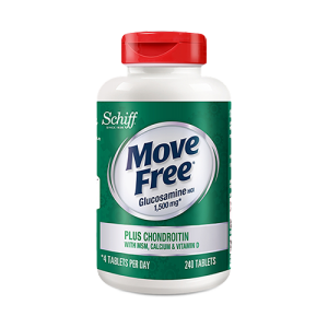 Move Free Glucosamine HCI 1500mg Plus Chondroitin with MSM & Calcium & Vitamin D Middle-aged and Elderly Joint Health 80/240Tablets(2 Bottles)