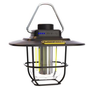 GRACE Waterproof Retro Camping Lantern Hanging Dimmable Tent Lamp Vintage Plastic Emergency Survival Lights Outdoor