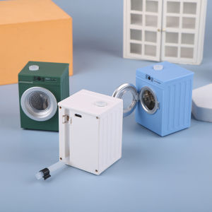 Mongin ของเล่นสำหรับตกแต่งบ้านตุ๊กตาเครื่องซักผ้าดรัมขนาดเล็ก