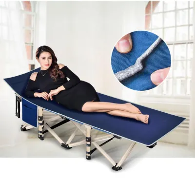 Giường gấp văn phòng Nikita Nhật Bản mẫu mới năm 2021 có túi bên hông (NKT-TT01)