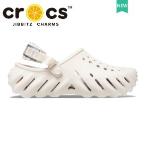 ⇥Crocs Echo Clog 2022 New Style Hole Shoes Outdoor Sandals Beach Anti-Slip Breathable Lightweight Suitable For Travel