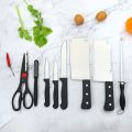 Pisau Set Dapur 8 in 1 Komplit Free Tempat Knife Set. 