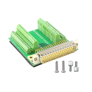 DB50 Female/Male Connector to Terminal Block Board 50Pin Adapter to Terminal Connector Module with Bolts Nut Hardware