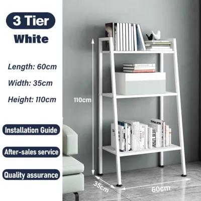 WAROOM 4/5 Tier Trapezoidal Shelves Storage Rack Metal BookShelf Home Rack Kitchen Rack Rak File Rack Flower Stand 梯形置物架