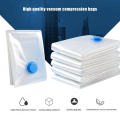 Resealable Vacuum Travel Compressed Tridimensional Pumping Quilt Clothes Storage Organizer Bag Pouch. 