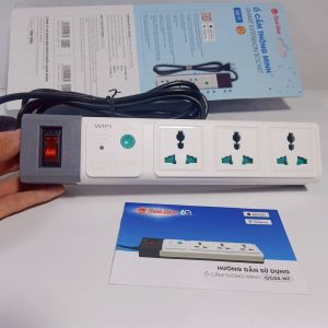 Ổ Cắm Thông Minh Wifi 10A Dây 3M - 5M - Ổ Cắm Wifi Rạng Đông 2500W - Chức Năng Hẹn Giờ Điều Khiển Từ Xa - Bảo Hành 1 Năm