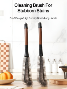 🔥2-in-1 multifunctional cleaning brush/2-in-1 long-handled water cup cleaning brush/tea stain removal cleaning brush/360° cleaning encryption L-shaped cleaning brush/wall breaker cleaning brush