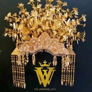 Set Mahkota pengantin palembang premium No1