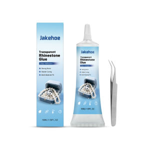 Jakehoe transparent rhinestone glue daily application of various materials bonding sealing and sewing transparent glue