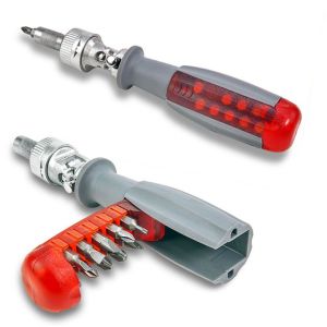 Tua vít vạn năng Bộ tô vít đa năng trợ lực xuay 180 độ hàng nhật + 10 đầu vít chuyên dụng.
