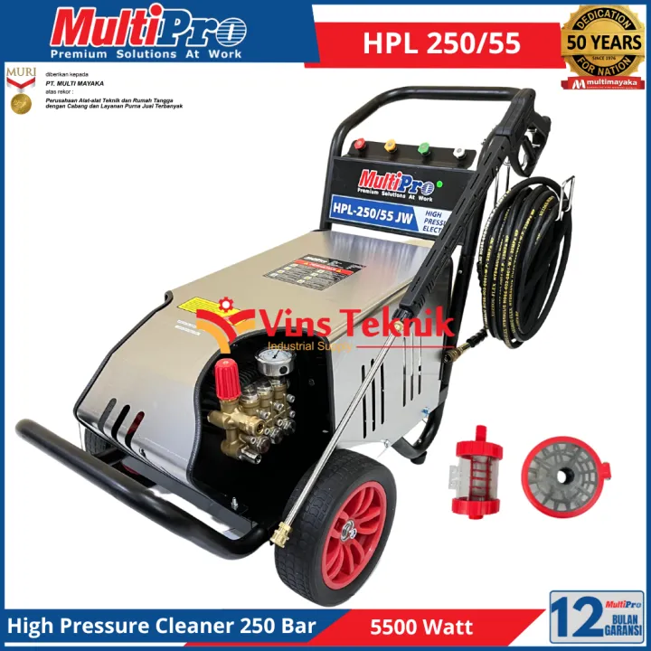 MULTIPRO HPL 250/55 High Pressure Cleaner Jet Cleaner HPL250/55 Mesin ...