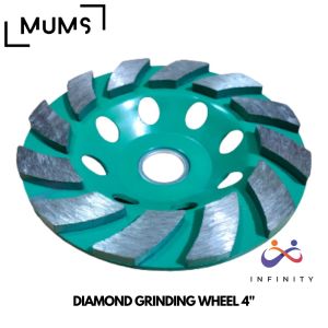 INF - DIAMOND CUP WHEEL 4" / MATA GERINDA POLES BETON GRANITE KERAMIK GRANIT