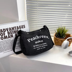 Tas Selempang Wanita Bahan Canvas Stylish Dan Trendi Tas Totebag Wanita