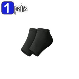 4pcs Gel Silicone Heel Protector Sleeve Heel Pads Heel Cups Plantar Fasciitis Support Feet Care Skin Repair Cushion Half-yard Socks