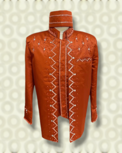 Beskap Pengantin | Basofi Pengantin | Baju Pengantin Pria Model Zig-Zag Besar