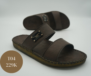 dép DOCTOR hai  quai ngang khóa da bò tấm cao cấp dép doctor T4