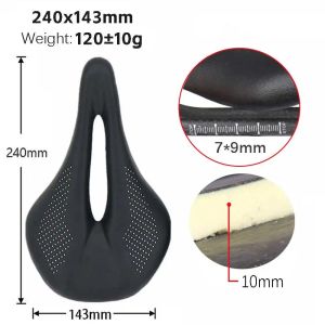 2026 elitaone Bicycle Saddle Carbon MTB/Road Bike Saddle Super Light Comfort Leather Carbon Cushions 96g
