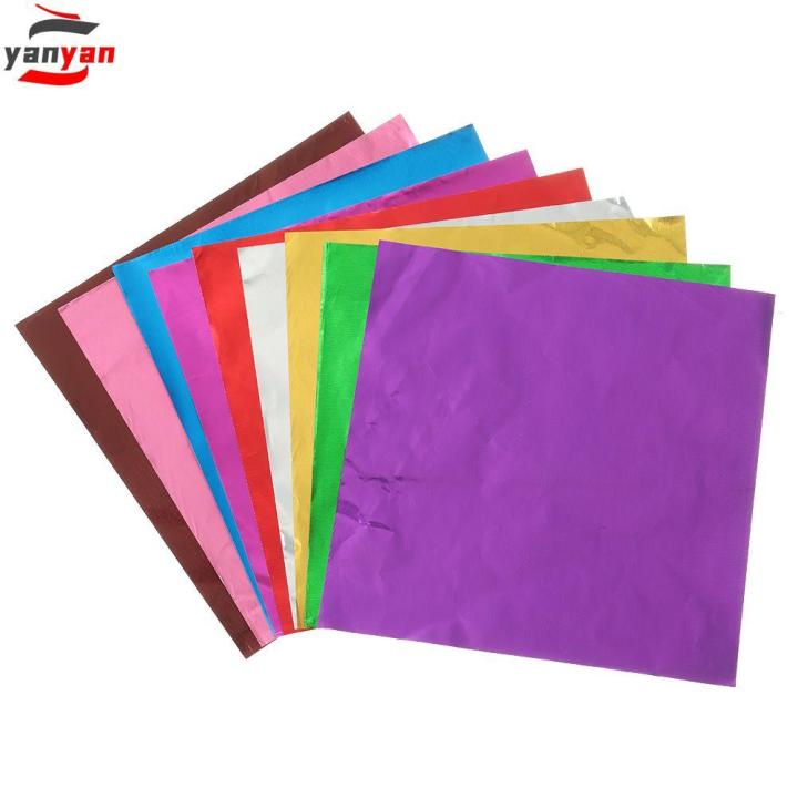 YANYAN 100 pcs DIY Candy Wedding Party Supplies Tin Food Gilded