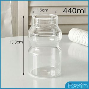 R.E. ถ้วยชานมปากแคบ แก้วน้ำดื่ม มี 2 ขนาด 250ml 440ml ถ้วยน้ำผลไม้ Creative cup