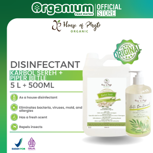 Phyto Organic Paket Karbol Sereh 5L + Disinfectant Piper Betle 500ml