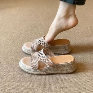 Thick-soled Wedge Sandals Soft-soled Round Head and Comfortable Commuter Fisherman Shoes