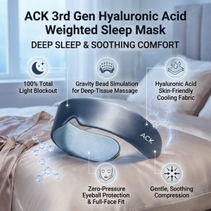 Weighted Sleep Mask Light Blocking Eye Mask Relieve Eye Fatigue Gravity Technology Comfortable Sleeping Aid