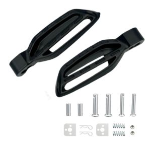 2PCS Universal Aluminum Alloy Footrest Full CNC Motorcycle Pedals For Honda Yamaha All Scooters