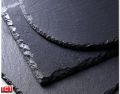 หินรองอเนกประสงค์ แผ่นหินวางอาหาร แผ่นหินเสิร์ฟอาหาร สีดำ Natural Slate Plate. 