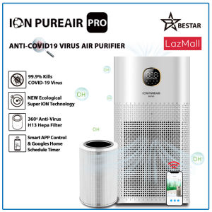 ION PUREAIR PRO 520 Air Purifier Anti-Covid-19 Virus Air Purifier Anti-Virus H13 Medical Grade Hepa Filter/Ecological super Ion/UVC/Negative Ion