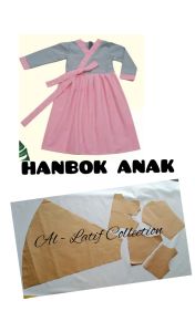 pola instan / pola jiplak HANBOK ANAK