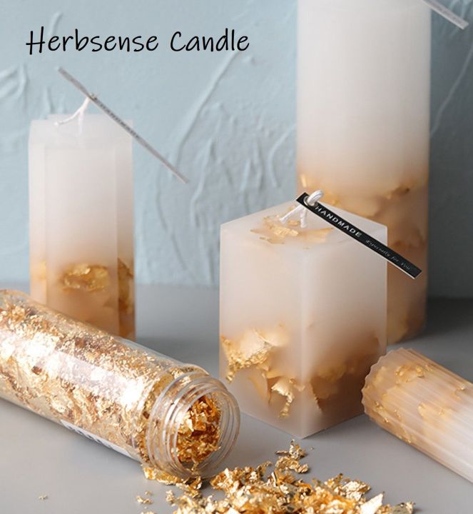 24K Gold Flakes Rose Gold Flakes Silver Flakes Aluminum Nail Foil Flakes DIY Crafts Gold