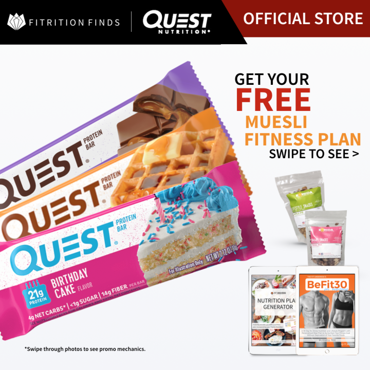 Quest Protein Bar (1 piece) - 18 Exciting Flavors! | Lazada PH
