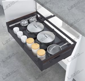 Four sides Kitchen cabinet Pull out basket drawer pot storage with soft closing