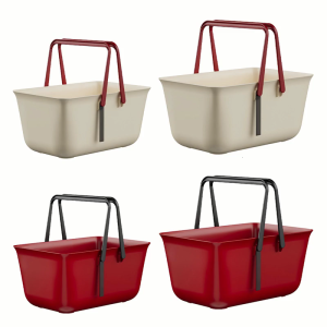 Portable Bathroom Storage Basket With Handle Shampoo Soap Holder Shower Organizer For Toiletries And Cosmetics