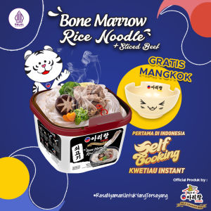 Arirang Self Cooking Box Bone Marrow + Sliced Beef 160g + Mangkok