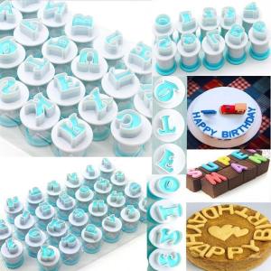26 Alphabet Letters and 0-9 Numbers Cookie Biscuit Stamp Mold Fondant Mould Cake Cutter