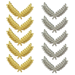 5PCS Airline Crew Caps Emblem Metal for Cabin Crew Hat Decorative Kits Hat Accessories Wheat