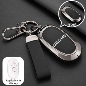 dncnf For Geely EX2 Car Key Case Cover Full Wrap Anti Scratch Car Key Holder Automobile Smart Key Protector Shell Interior Accessories Z5Q1T