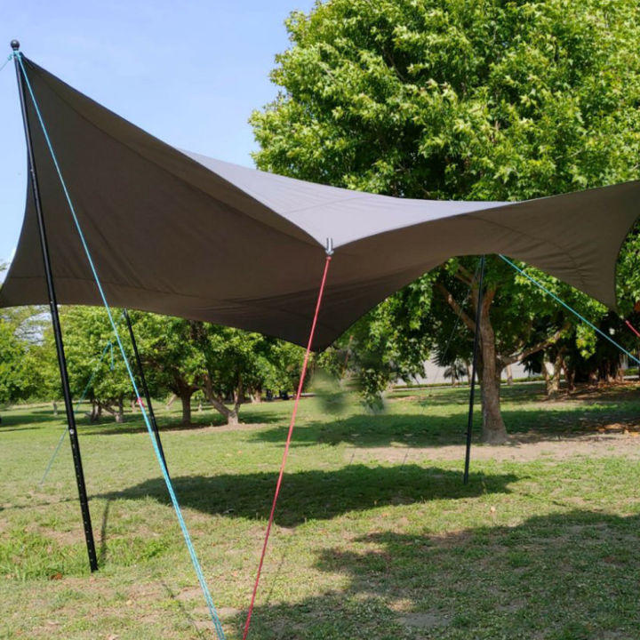 Waterproof Tarp Tent Shade cloth Ultralight Garden Canopy Sunshade