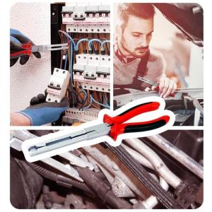 คีมเชื่อมต่อหัวเผาเครื่องยนต์9นิ้วหัวเผาเครื่องยนต์ขากรรไกรตรงเครื่องมือฮาร์ดแวร์สำหรับบำรุงรักษาเครื่องยนต์รถยนต์ที่มีประสิทธิภาพเครื่องมือลบ