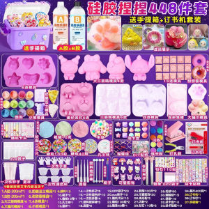 Silicone Squeeze Toy diy Material Kit Set for Childrens Handmade Cat Paw Squeeze Mold Girls Stress Relief Toy